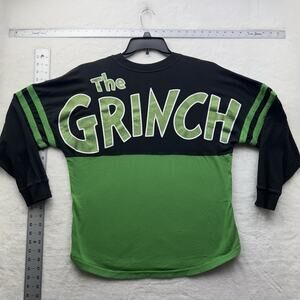 The Grinch Universal Studios Green Glitter Longsleeve Shirt Women's Small